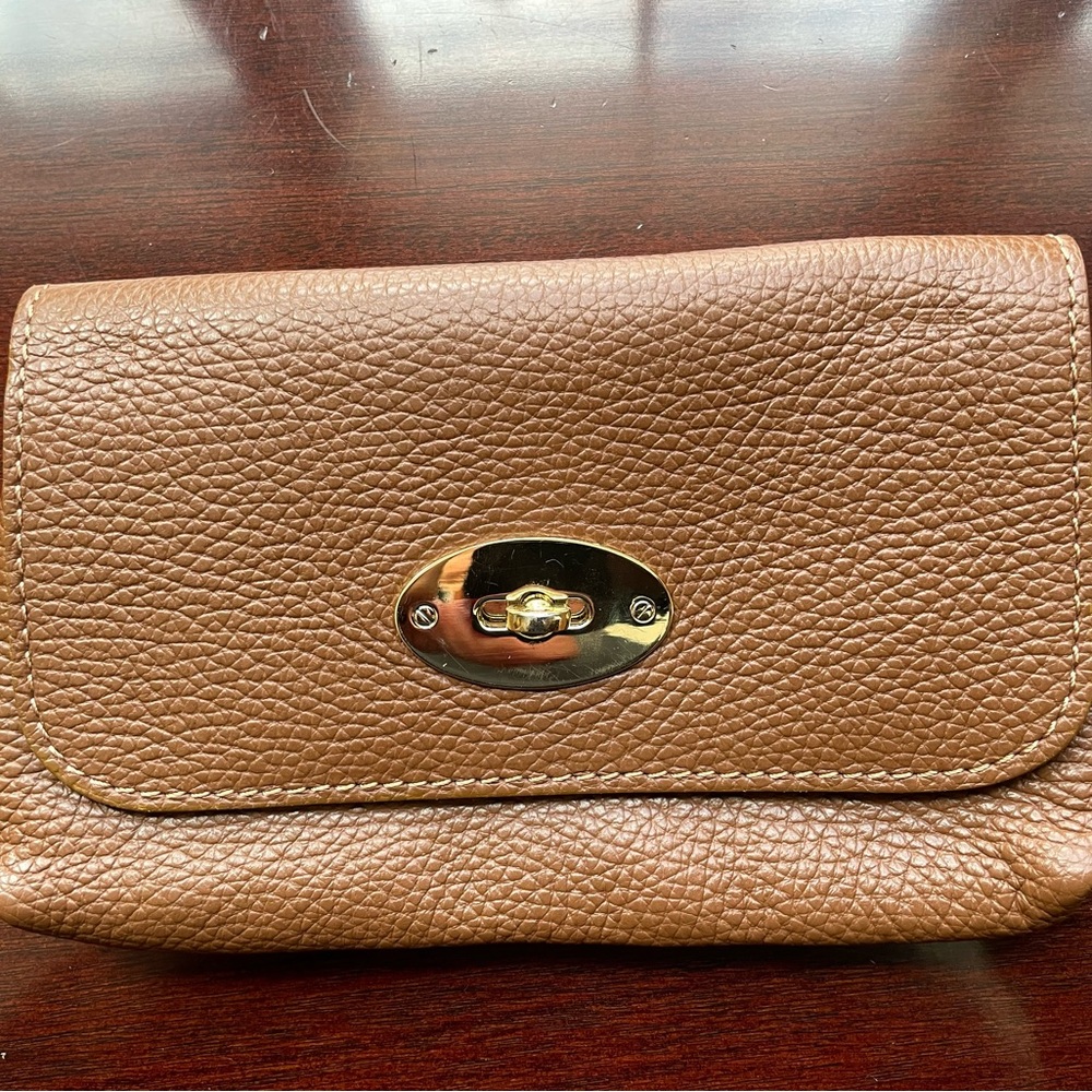 Vintage Garugeri genuine leather clutch/belt wallet made in Italy.